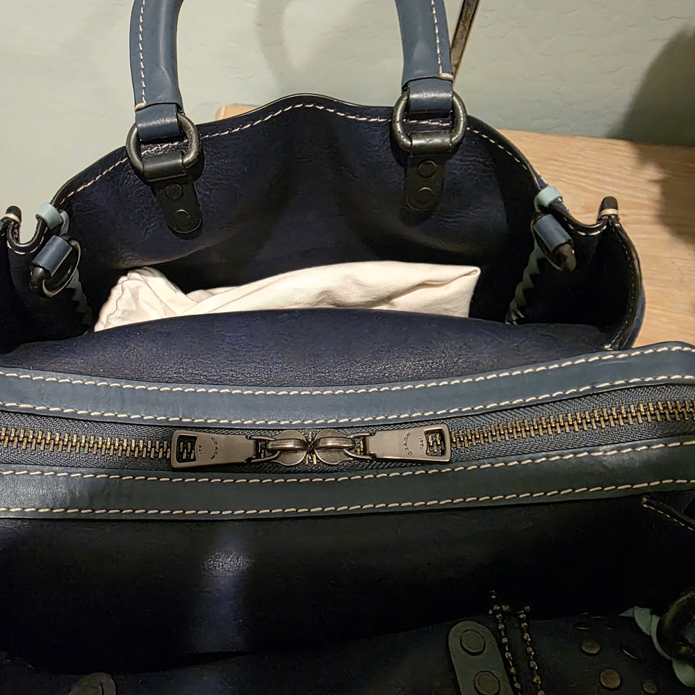 1941 COACH ROGUE 36 BLUE SUEDE CUSTOM WITH WHIPSTICH AND RIVETS, VGC - Picture 14 of 14